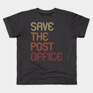 Cool Retro Vintage Save The Post Office Kids T-Shirt